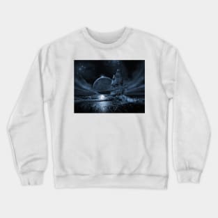 Ghost ship series: Full moon rising Crewneck Sweatshirt